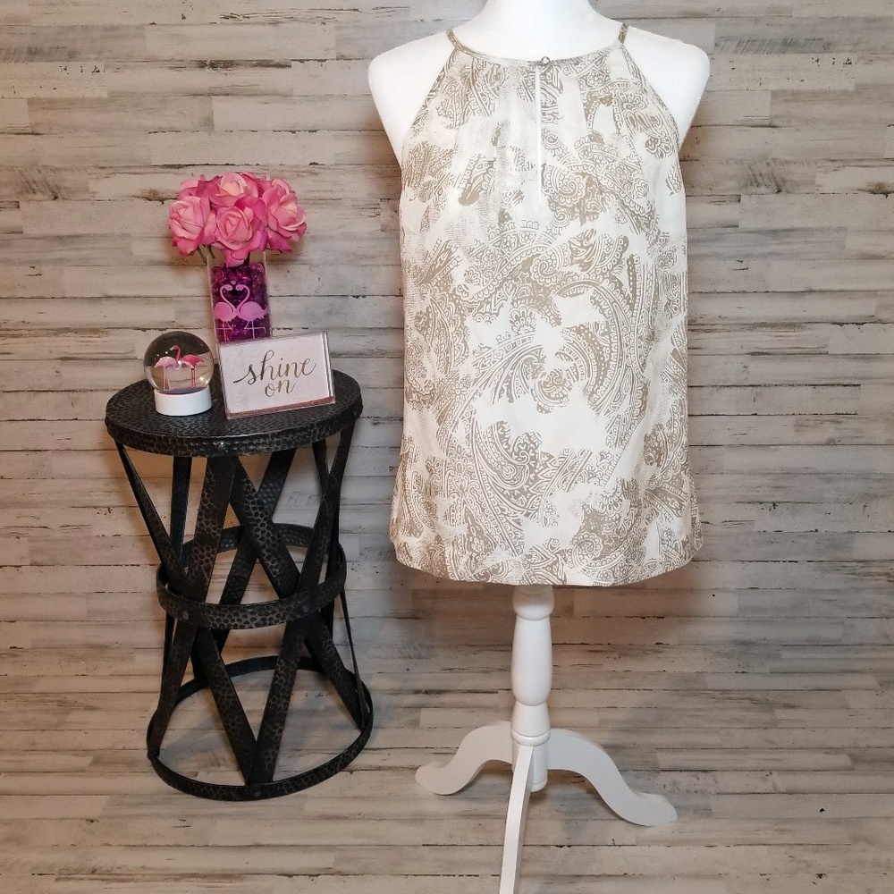 Banana Republic Silk Paisley Tank